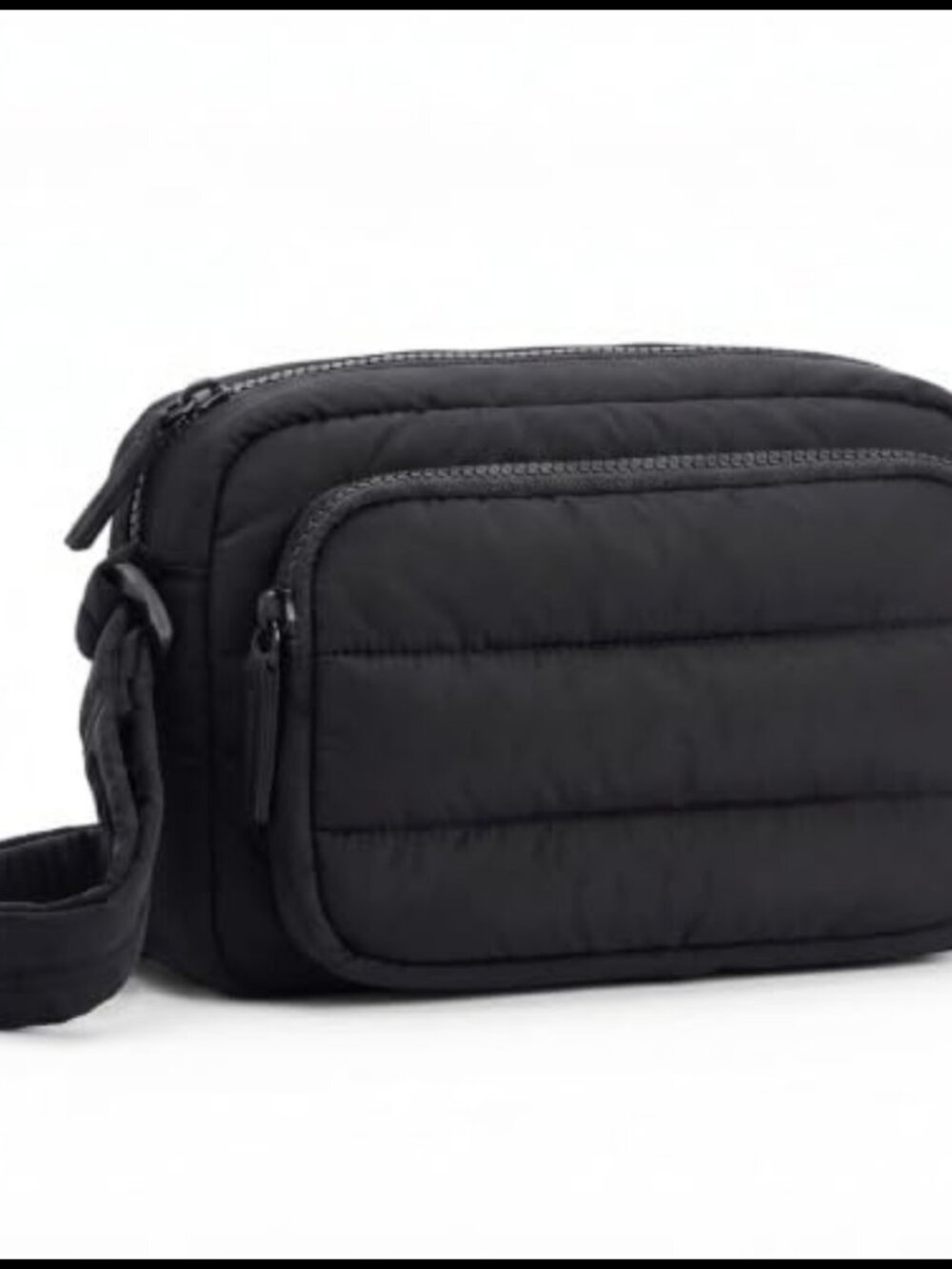 RFID Blocking Crossbody Bag Water Resistant Nylon Small Puffer Purse